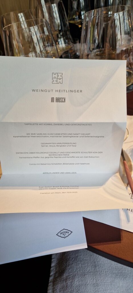 Heitlinger Roundtable 2025 Im Rausch: Das Menü