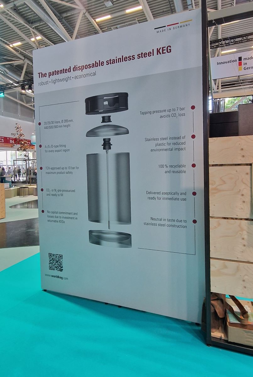 Worldkeg auf der Drinktec 2025 ist ein Beispiel dafür, wie komplexe Produkte verständlich und transparent kommuniziert werden können.