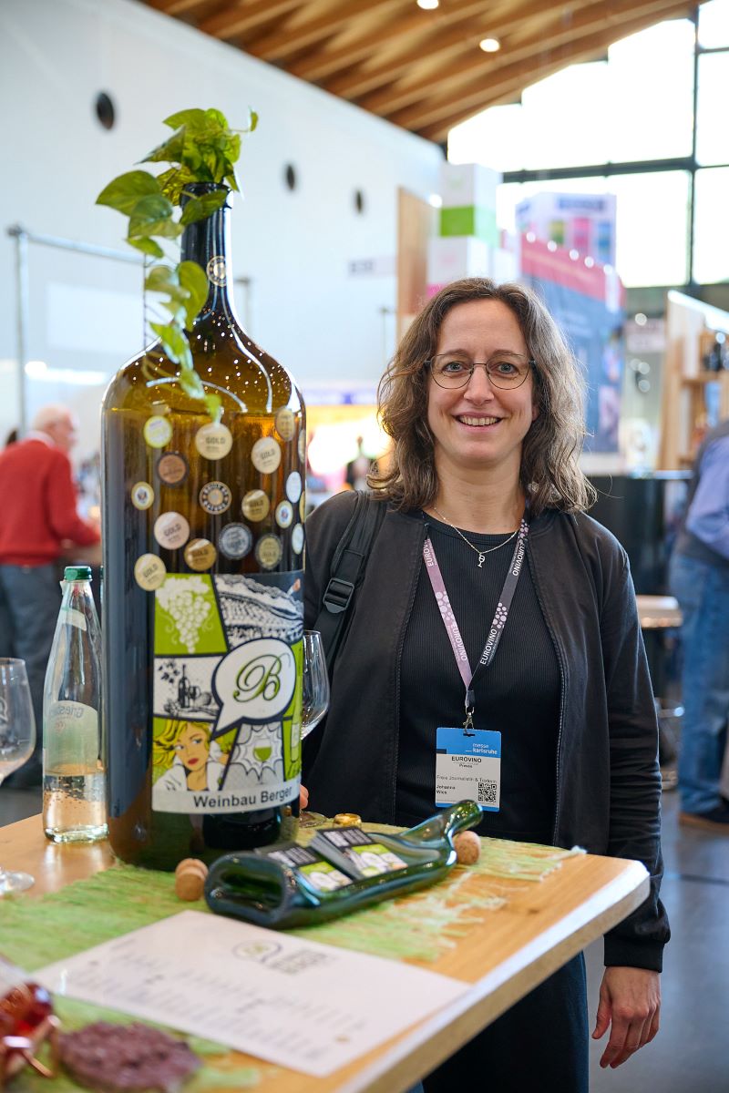 Journalistin und Sparringspartnerin für Kommunikation Johanna Wies auf der Eurovino 2026. 