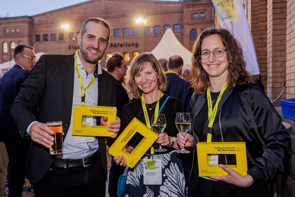Mit Lena Reseck und Tobias Dünnebacke in der Berliner Kulturbrauerei. / Foto: Mo Wüstenhagen